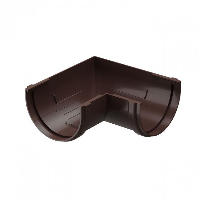 Угол желоба 90˚ Премиум (Premium), шоколад 8019