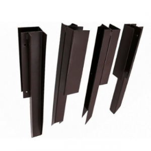 Угловой элемент металл, 900. 375х60х60мм. Коричневый цвет.