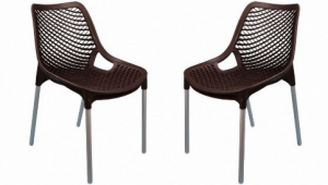 Стулья для уличных кафе коричневые