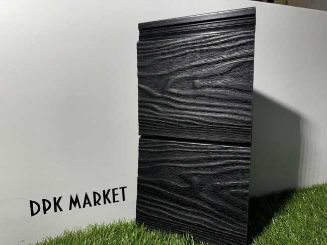 Фасадная панель дпк Polywood 3D Графит Фасадная панель дпк Polywood 3D Графит