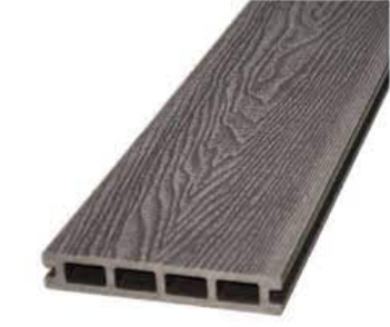 Террасная доска дпк WPC rotten Светло-серый