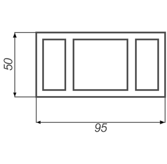Перила нижние из ДПК Faynag Wood Графит