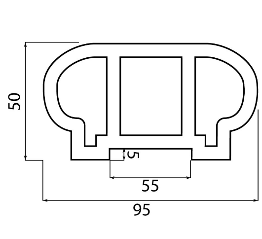 Перила верхние из ДПК Faynag Wood Орех
